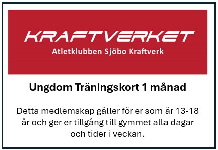 Detta medlemskap gäller för er som är mellan 13-18 år och ger er tillgång till gymmet alla dagar och tider i veckan.