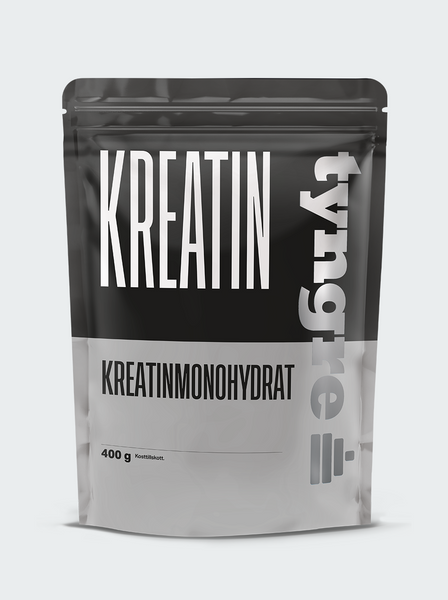 Ett Tyngre kreatin monohydrat av högsta kvalitet som löser sig lätt. Ett kosttillskott som är vetenskapligt bevisat att det fungerar.

Lägg på dig mer muskelmassa med hjälp av Kreatin Monohydrat 400 g från Tyngre! Ett av de få kosttillskott som är vetenskapligt bevisat att det fungerar. Kreatin Monohydrat gör dig mer uthållig vid anaeroba arbeten och om du tar det i samband med styrketräning är förutsättningarna goda för ännu bättre resultat. Alltså betyder det att om du tar detta tillskott så orkar du lite mer volym vid tunga lyft än vad du annars skulle. Vill du ta din träning till nästa nivå så är detta ett väldigt bra tillskott att börja använda för att komplettera din kost med.