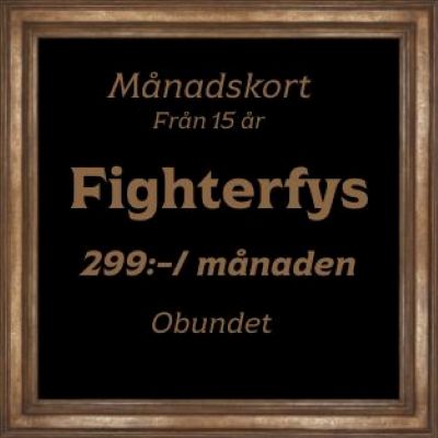 Med detta medlemskap är du välkommen på vår Fighterfys pass