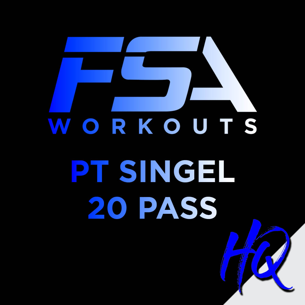 20 x PT singel pass med bokad tränare