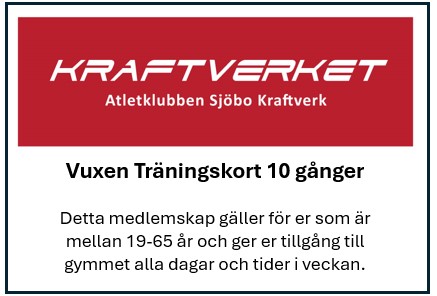 Detta medlemskap gäller för er som är mellan 19-65 år och ger er tillgång till gymmet alla dagar och tider i veckan. 10-kortet är giltigt 1 år från inköpsdatum.