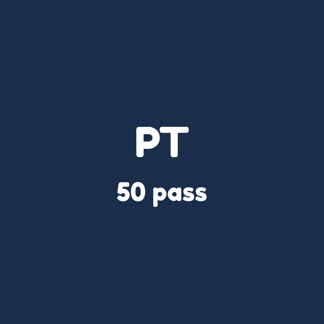 Femtio pass med personlig tränare i 55 minuter per tillfälle. 

Vi återkommer med tidsbokning.