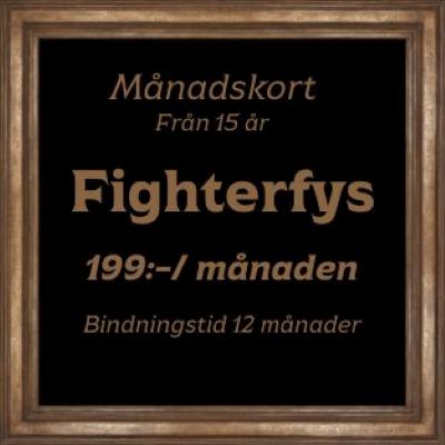 Med detta medlemskap är du välkommen på vår Fighterfys pass