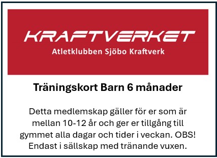 Detta medlemskap gäller för er som är mellan 10-12 år och ger er tillgång till gymmet alla dagar och tider i veckan. OBS! Endast i sällskap av tränande vuxen.