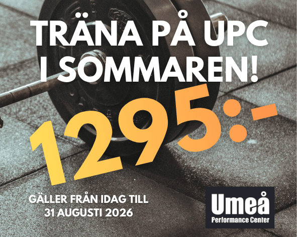 Vårt sommarkort ger dig full tillgång till UPC från idag till 31 augusti 2026. Medlemskort hämtas ut i receptionen. 