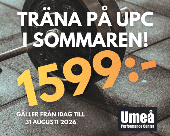 Vårt sommarkort ger dig full tillgång till UPC från idag till 31 augusti 2026. Medlemskort hämtas ut i receptionen. 