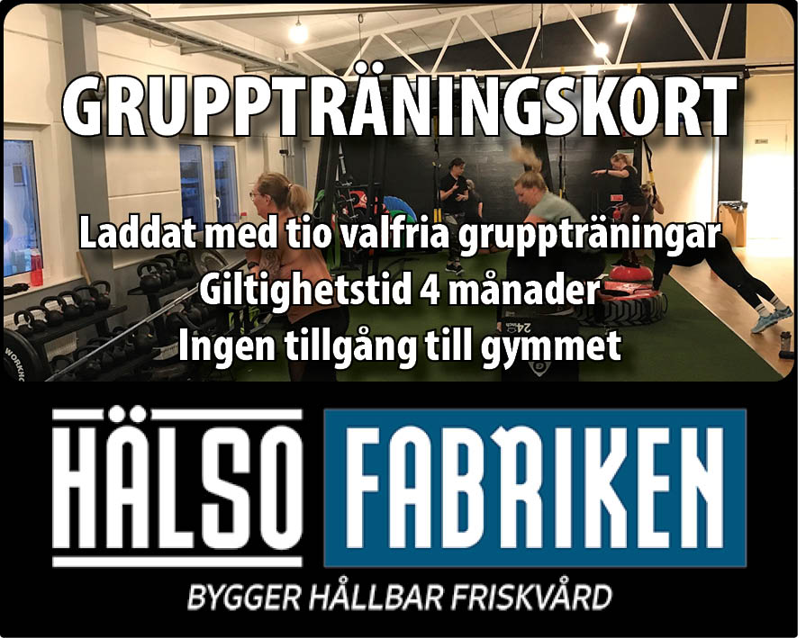 Kortet för dig som bara vill gå på gruppträning. Tio incheckningar på valfria gruppträningspass. Giltigt 4 månader. Ingen tillgång till gymmet. Ingen medlemsavgift tillkommer.