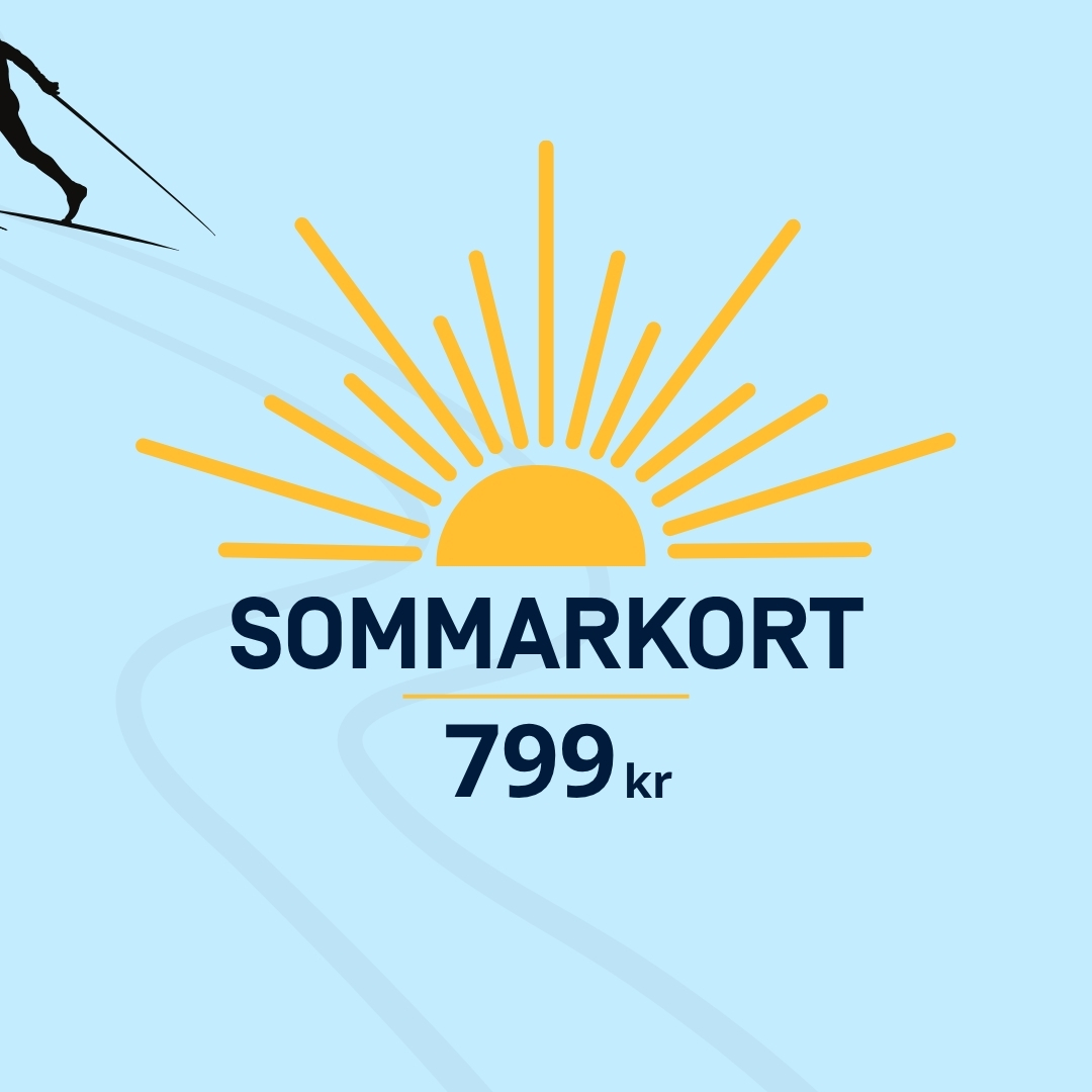 Med vårt sommarkort åker du så mycket du vill, till och med den 31 juli 2026. Kortet är personligt och gäller under Skidomes samtliga öppettider. Kostnad för medlemskort/medlemsarmband tillkommer på 99/149 kr. Kan ej kombineras med andra erbjudanden eller rabatter.
